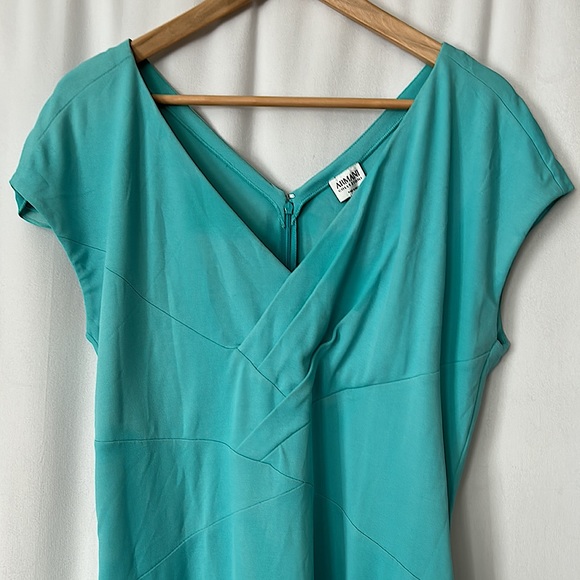 Armani Collezioni NWT Beautiful Teal Sleeveless Sheath Dress **Size 12** 👗👗 - Picture 3 of 6